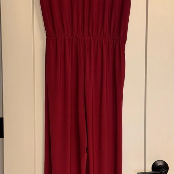 Kaileigh Burgundy Jumpsuit - Picture 3 of 6